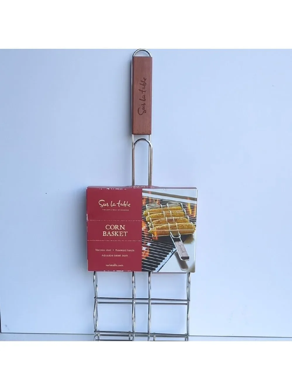 New Sur‎ La Table Silver Corn Basket